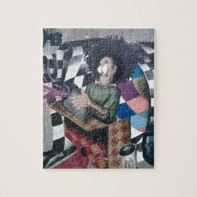 Abstrakt Graffiti Artwork Pussel (Vertikal)