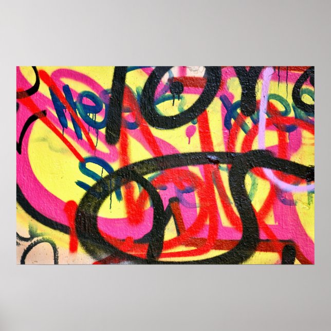 abstrakt graffiti-bakgrund poster (Framsidan)