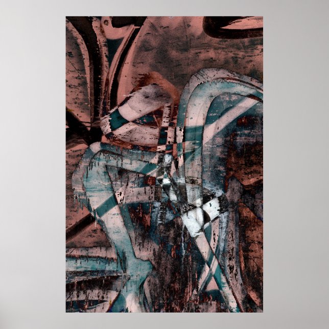 Abstrakt graffiti poster (Framsidan)