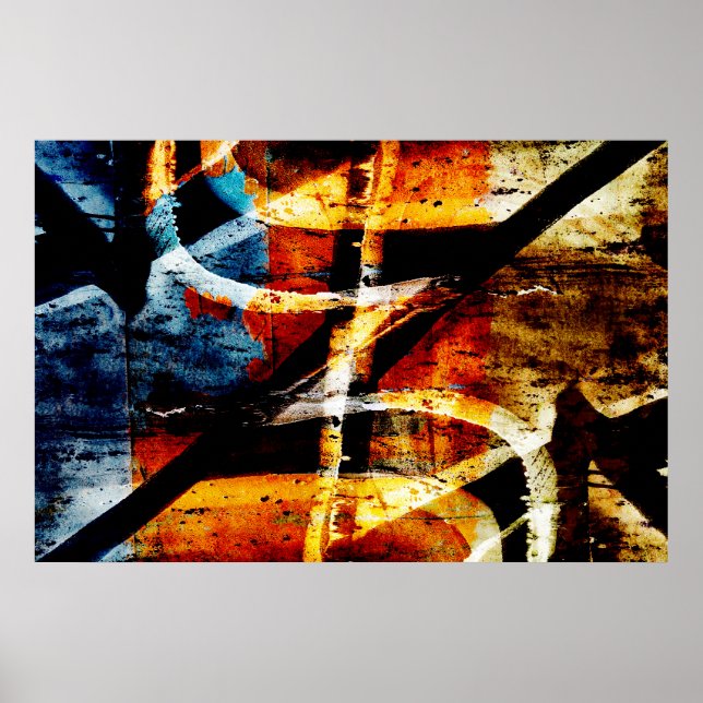 Abstrakt graffiti poster (Framsidan)