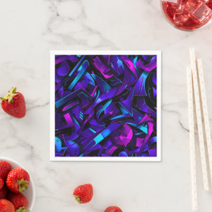Abstrakt Graffiti Street Swirl Pappersservett
