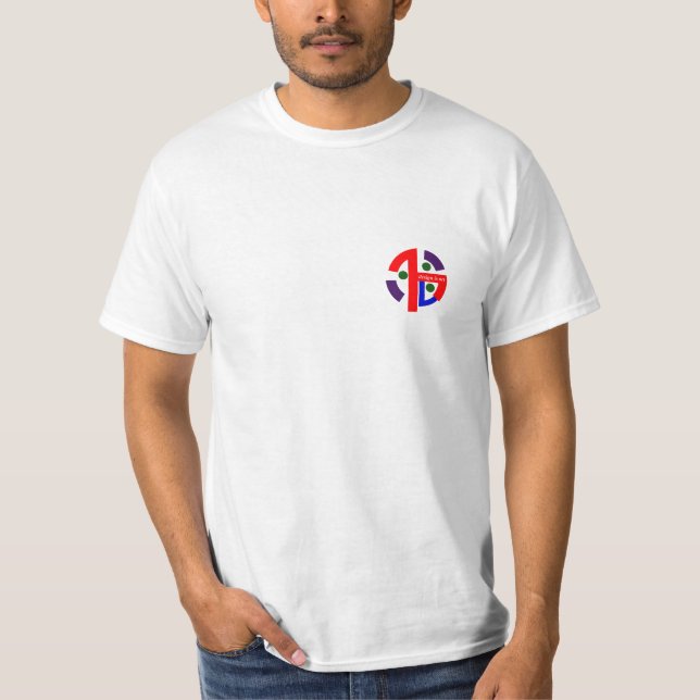 Abstrakt grafisk utslagsplats t shirt (Framsida)