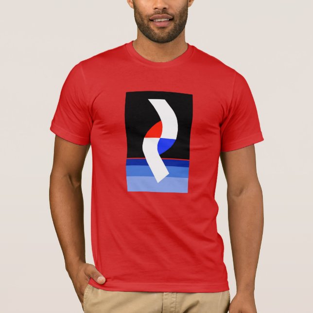 Abstrakt grafisk utslagsplats t-shirt (Framsida)