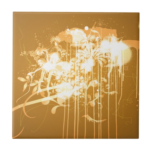 Abstrakt grafitti kakelplatta (Framsidan)