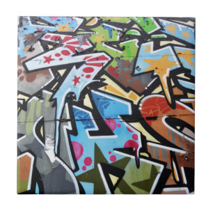 Abstrakt grafitti kakelplatta