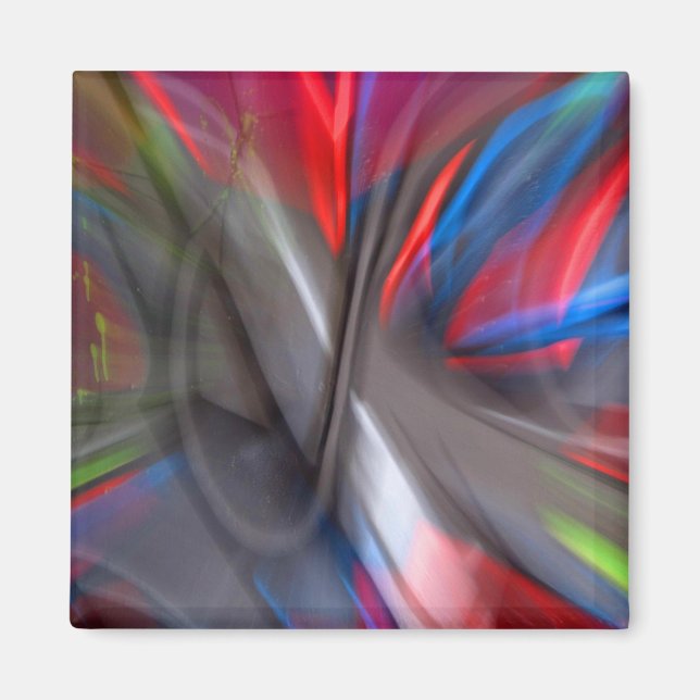 Abstrakt grafitti magnet (Framsidan)
