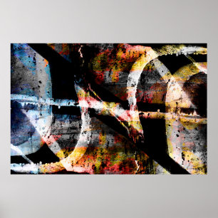 Abstrakt grafitti poster