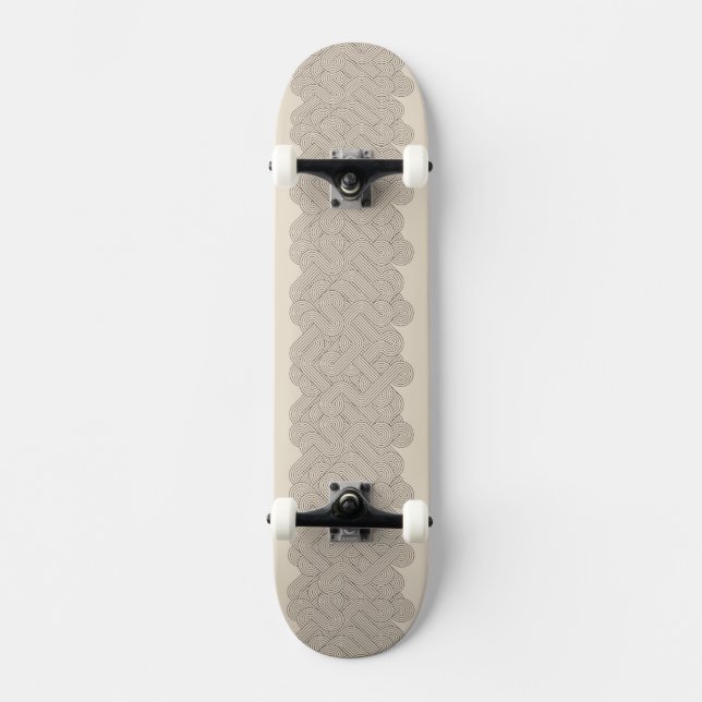 Abstrakt gräns skateboard bräda 19,5 cm (Framsida)