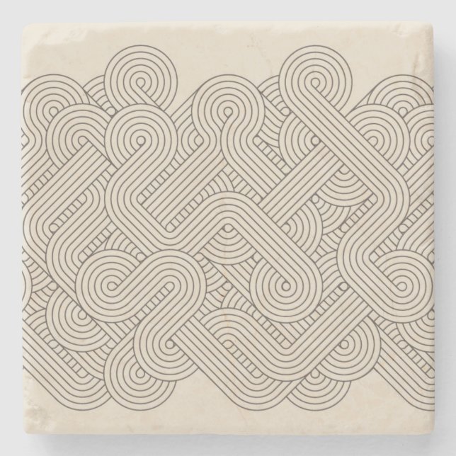 Abstrakt gräns underlägg sten (Framsidan)