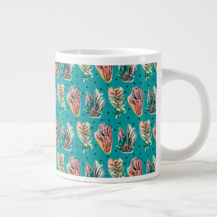Abstrakt Graphic Cactus Succult Mönster Jumbo Mugg
