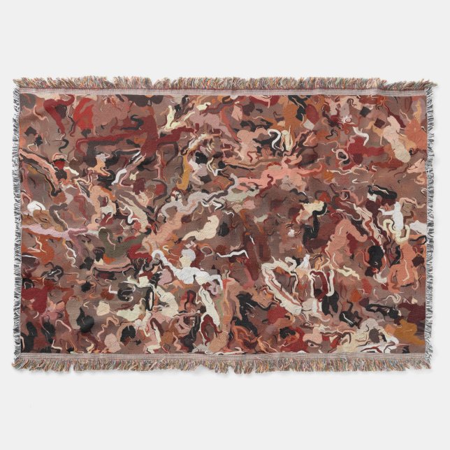 Abstrakt Gräs Nål Filt (Framsidan)