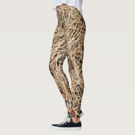 Abstrakt Gräs Nål Leggings