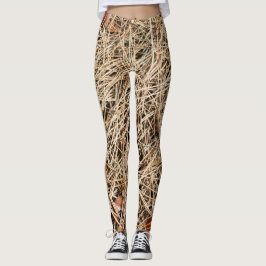 Abstrakt Gräs Nål Leggings