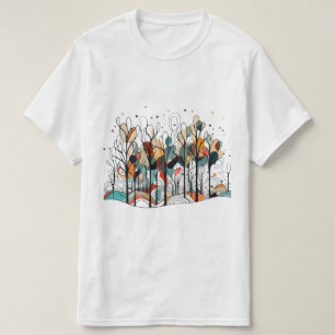 Abstrakt Gräs Träd T Shirt