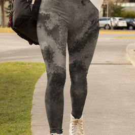 Abstrakt Grått-diffusion Leggings