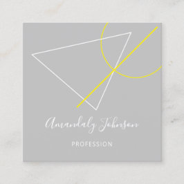 Abstrakt Grått Grått Geometry ARCHTECT DESIGNER Fyrkantigt Visitkort