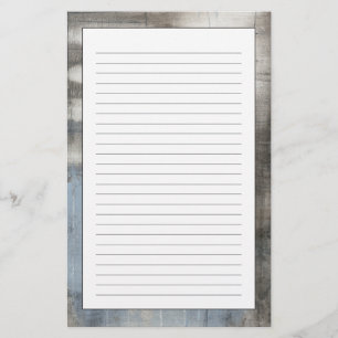 Abstrakt Grått och blå målning Brevpapper