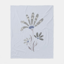 Abstrakt Grayscale Psychedelic Flowers