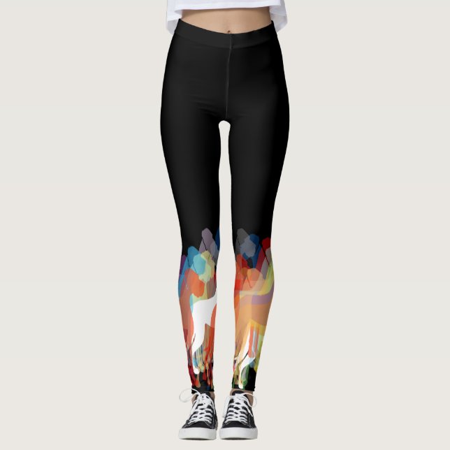 Abstrakt Great dane Leggings (Framsida)