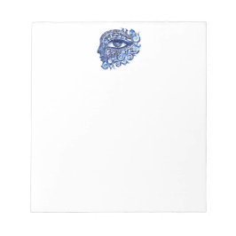 Abstrakt grekiska Evil Öga med grekiska Nyckel Anteckningsblock