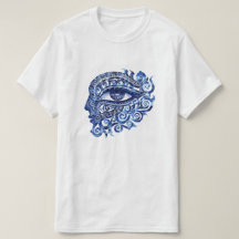 Abstrakt grekiska Evil Öga med grekiska Nyckel