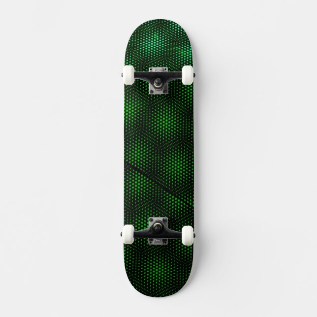Abstrakt grön bakgrund old school skateboard bräda 21,6 cm (Framsida)