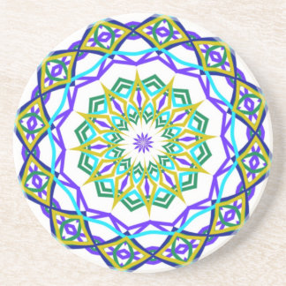 Abstrakt grön blommavridning underlägg