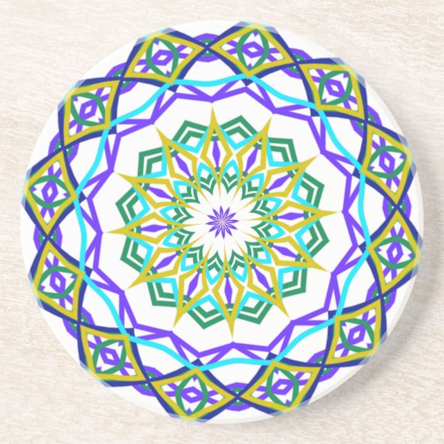 Abstrakt grön blommavridning underlägg (Framsidan)