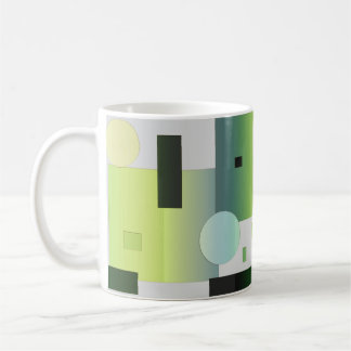 Abstrakt Grön Fyra Kaffemugg