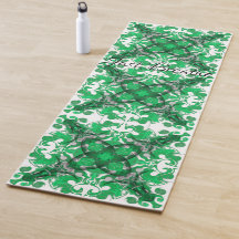 Abstrakt grön mandala psykedelisk fjäril virvel