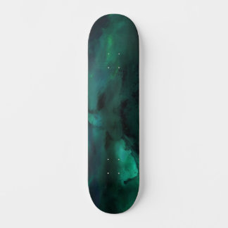 Abstrakt Grön Mini Skateboard Bräda 18,5 Cm