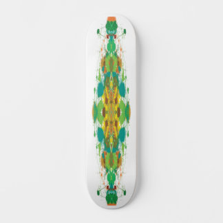 Abstrakt Grön Skateboarddäck Mini Skateboard Bräda 18,5 Cm