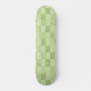 Abstrakt grön vintage kakel mönsterdesign mini skateboard bräda 18,5 cm