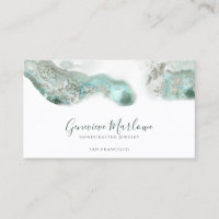 Abstrakt Grönt Agate Jewelry Designer