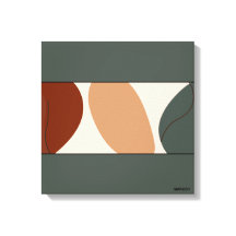 Abstrakt, grönt - enkel väggkonst