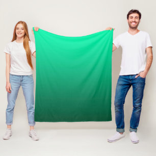 Abstrakt grönt födelsekontrast ren färg trend mo fleecefilt
