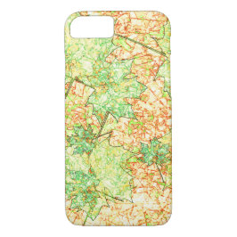 Abstrakt grönt löv av acer på frigjord mark