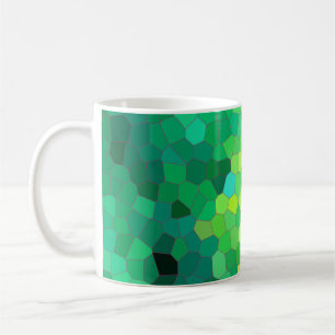 Abstrakt Grönt Reptile Skin Mönster Kaffemugg