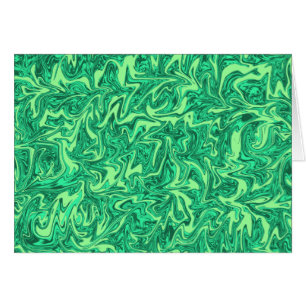 Abstrakt Grönt Swirl Hälsningskort
