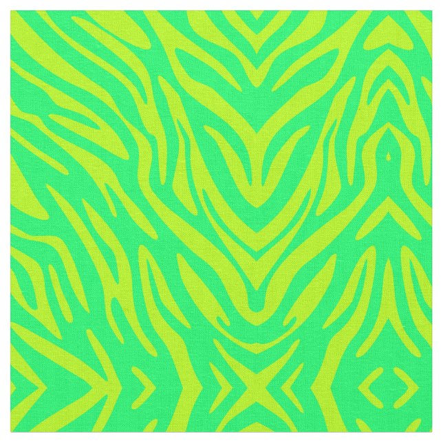Abstrakt Grönt Zebra Tyg (Närbild)