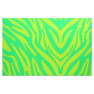 Abstrakt Grönt Zebra Tyg