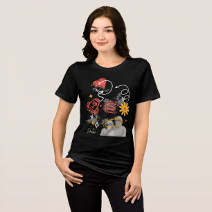 Abstrakt Grunge "Allt om kärlek" T Shirt