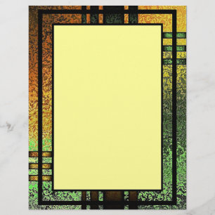 Abstrakt Grunge Framed Letterhead