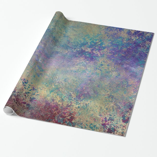 Abstrakt grunge guld struktur presentpapper (Utrullad)