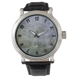 Abstrakt Grunge Moss Covered Stone Wall Struktur Armbandsur
