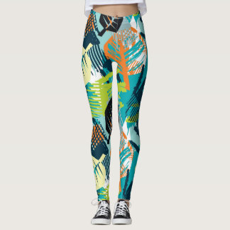 Abstrakt Grunge: Rent, sömlöst Yta. Leggings