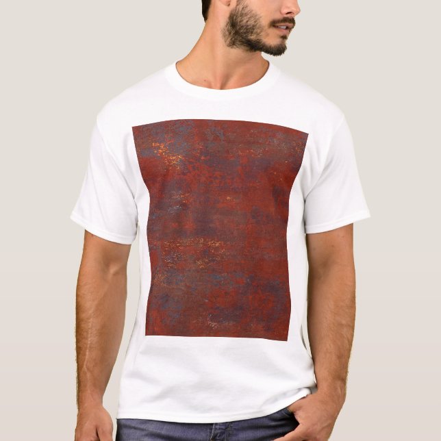 Abstrakt grunge rosty struktur: realistisk stucco t shirt (Framsida)