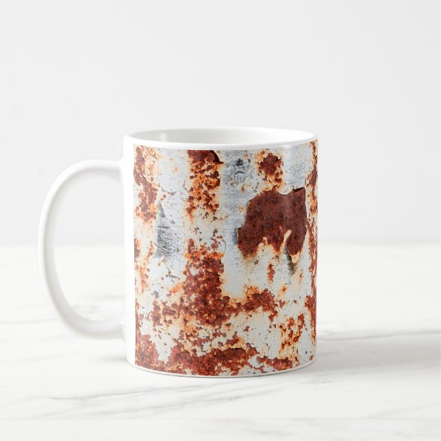 abstrakt grunge rust struktur-bakgrund kaffemugg (Vänster)