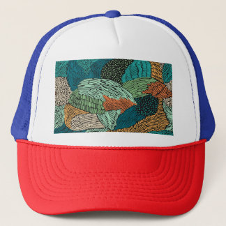 Abstrakt Grunge: Sömlös Mönster design. Keps