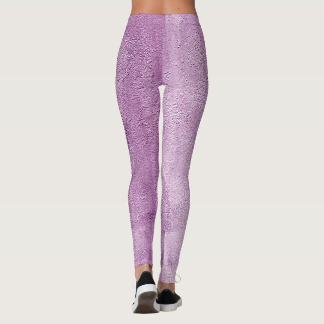 Abstrakt grunge stone struktur leggings (Baksida)